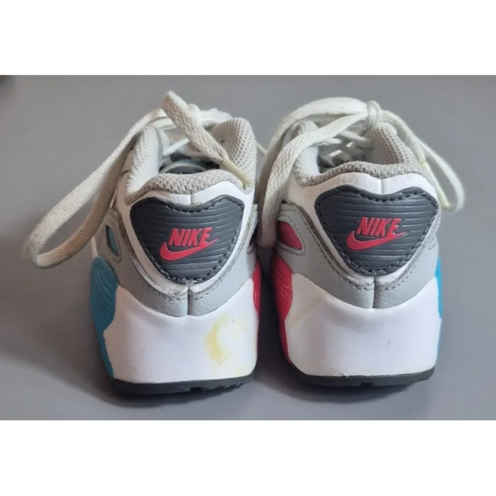 Nike Air Max 90 Toddler Shoes 9C Red White Blue Shoes CD6868-108